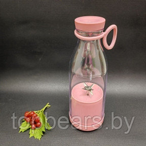 Портативный ручной бутылка-блендер для смузи Mini JuiceА-578, 420 ml Розовый - фото 1 - id-p215963740