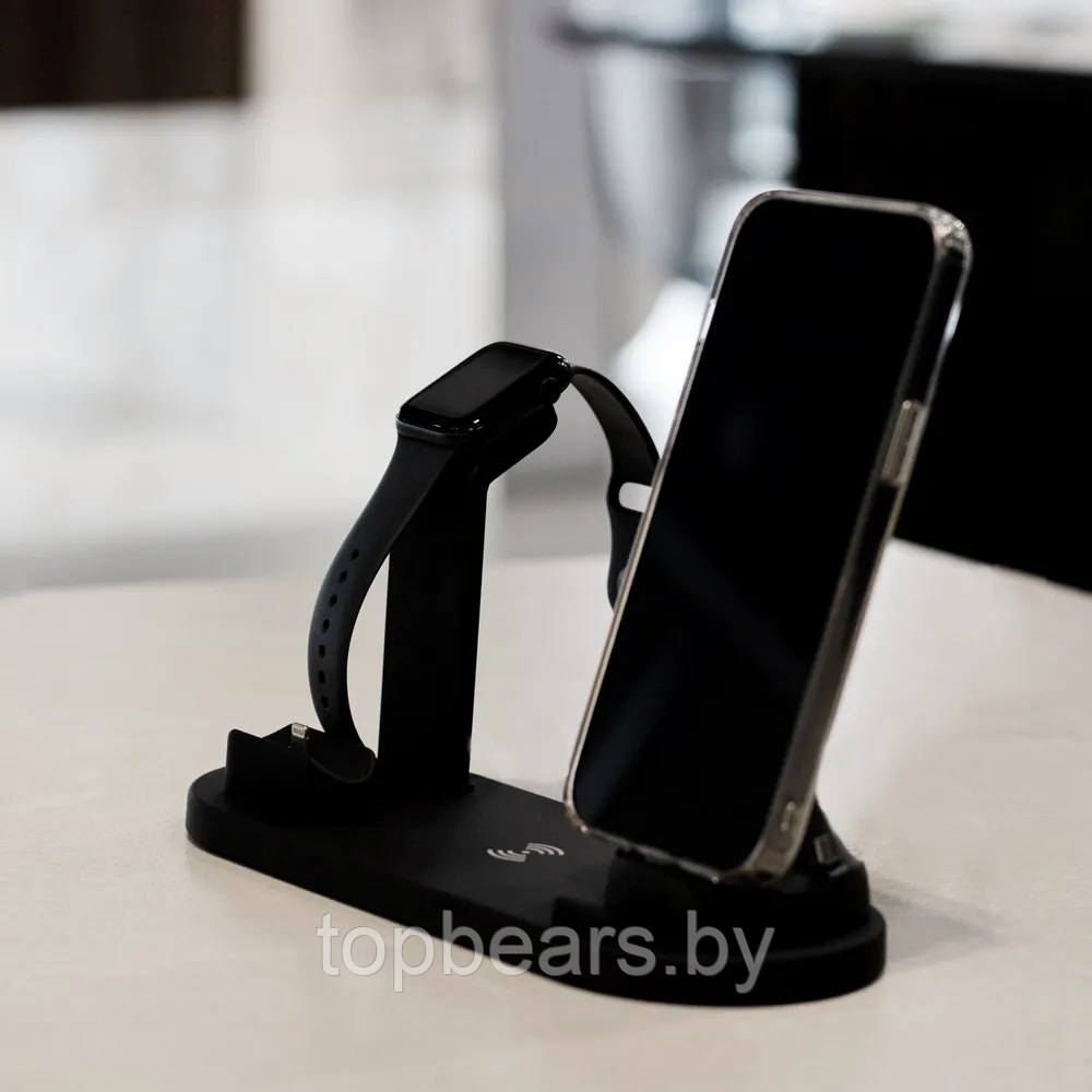 Многофункциональная зарядная ДОК-станция Multifunction charging stand 6 в 1 iPhone/Android/Micro USB - фото 3 - id-p216017450