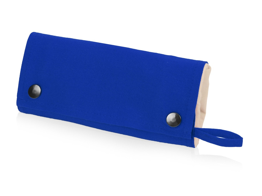 Складная хлопковая сумка для шопинга Gross с карманом, синий - фото 4 - id-p216017241