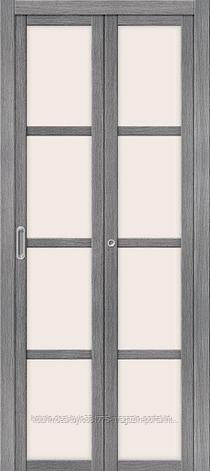 Дверь складная межкомнатная Твигги-V4 Grey Veralinga Magic Fog, фото 2