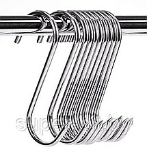 Набор из 15 крючков S-типа для подвешивания мяса в коптильнях SIPL, фото 2