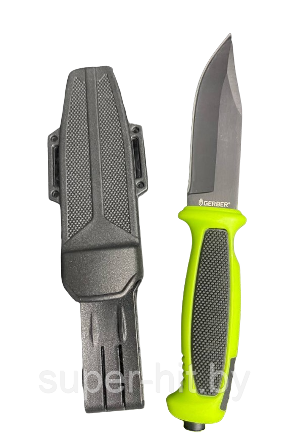 Тактический нож Gerber 1418 A в пластиковых ножнах (зеленый) - фото 1 - id-p216017447