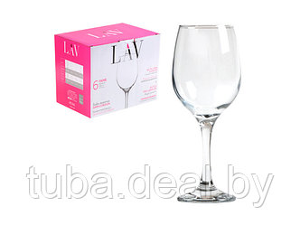 Набор бокалов для вина, 6 шт., 300 мл, серия Fame, LAV