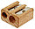 Точилка деревянная Berlingo Green Series 2 отверстия, фото 2