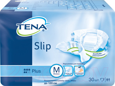 Подгузники для взрослых Tena Slip Plus Medium - фото 1 - id-p213096663