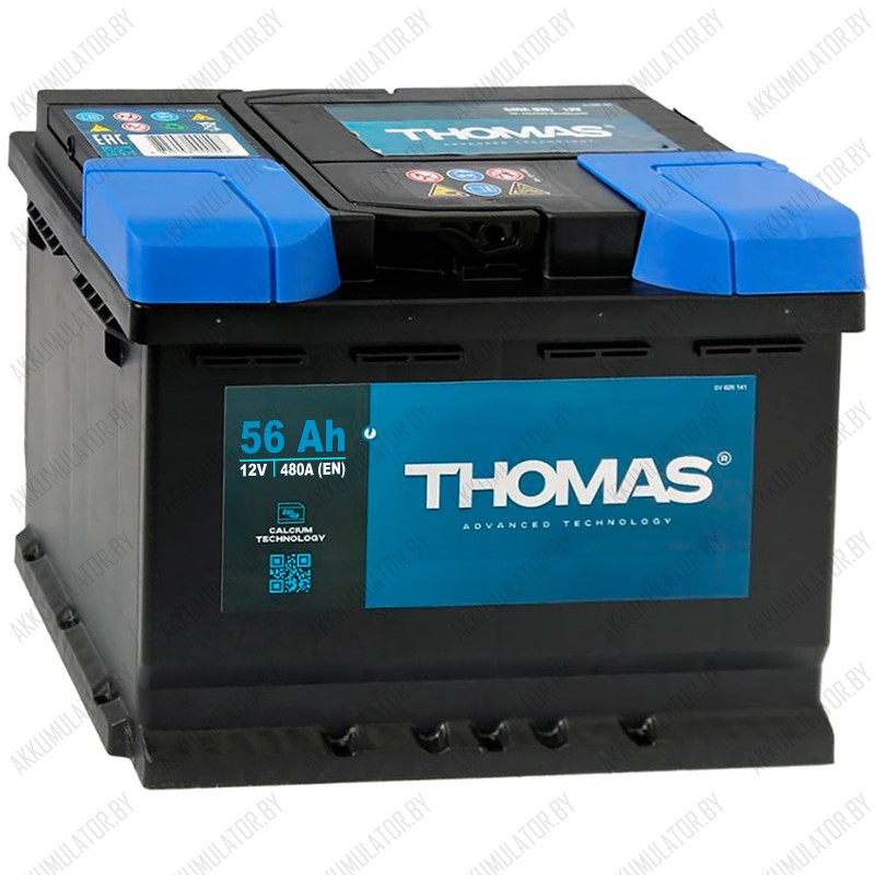 Аккумулятор Thomas / 56Ah / 480А - фото 1 - id-p173220297