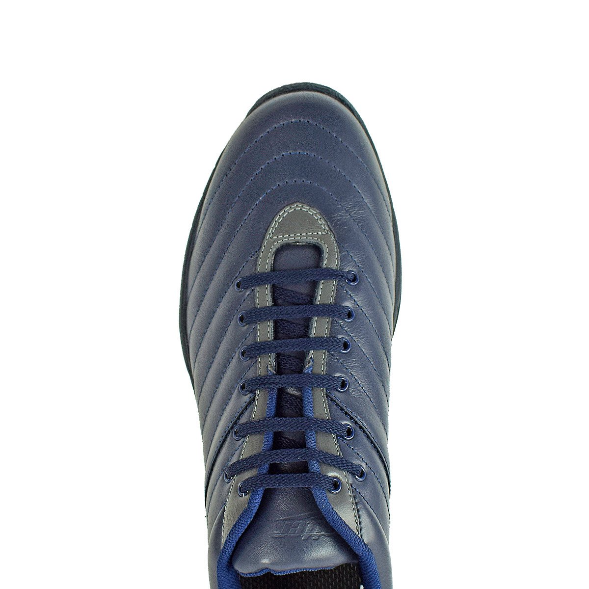 Кроссовки мужские кожаные Spotter арт.271128Б-Синий+Серый, р-ры:47-50 - фото 2 - id-p216022334