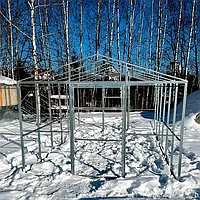 Теплица из поликарбоната СПР 20Д-0.67 (длина 4 метра, шаг 0.67 метра)