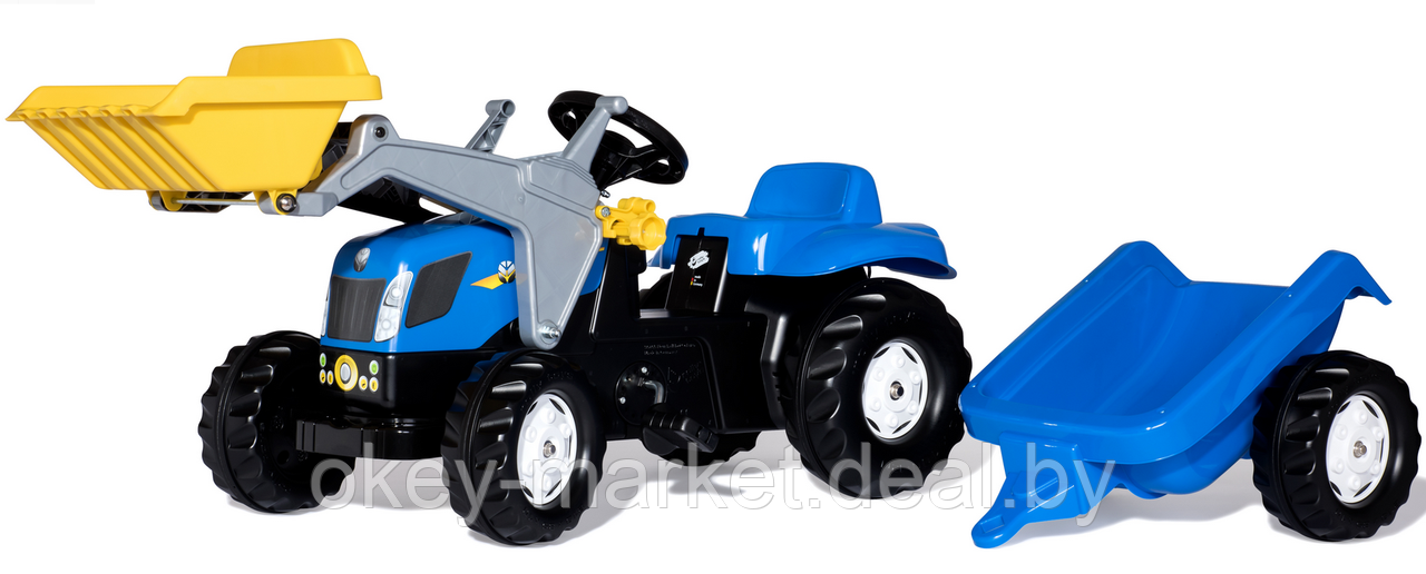 Педальный трактор Rolly Toys RollyKid New Holland 023929 - фото 2 - id-p90401777