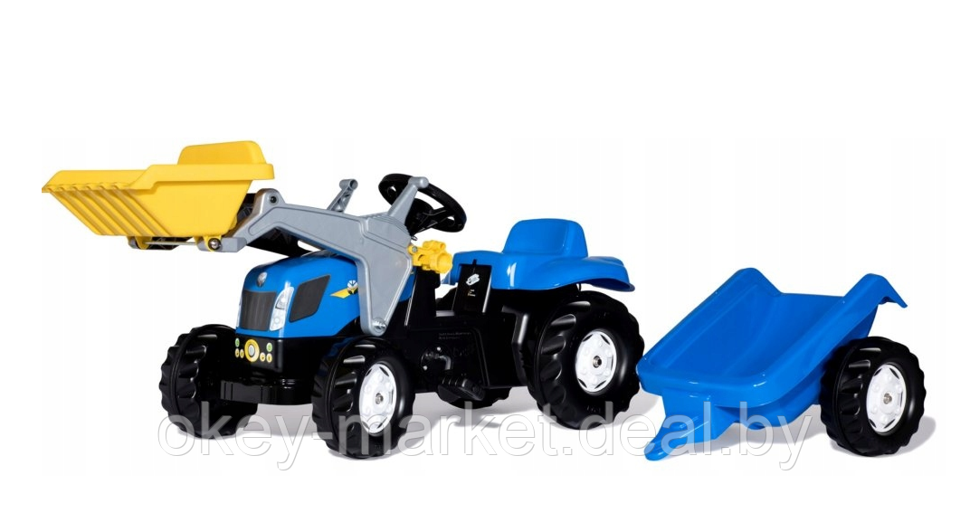 Педальный трактор Rolly Toys RollyKid New Holland 023929 - фото 9 - id-p90401777