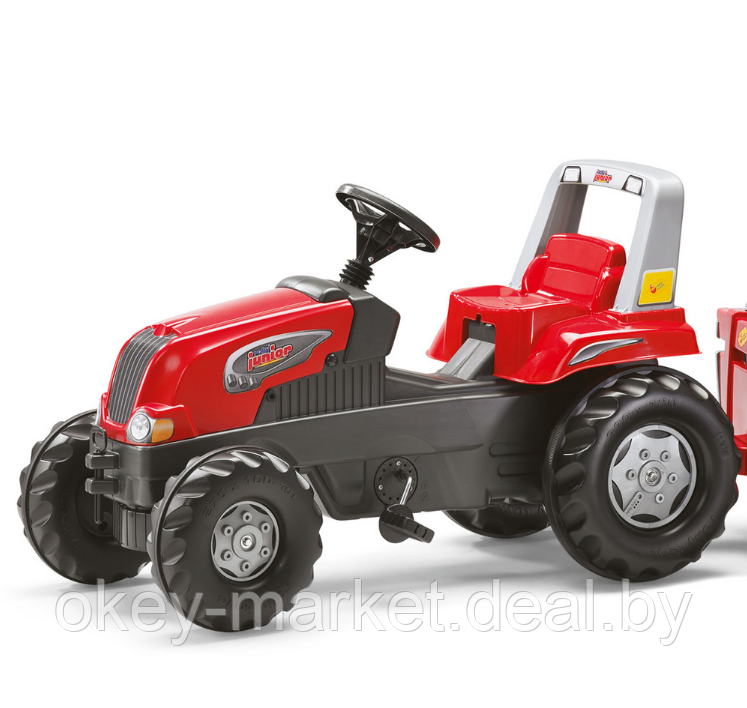 Детский педальный трактор с прицепом Junior Rolly Toys 800261 - фото 6 - id-p65605436