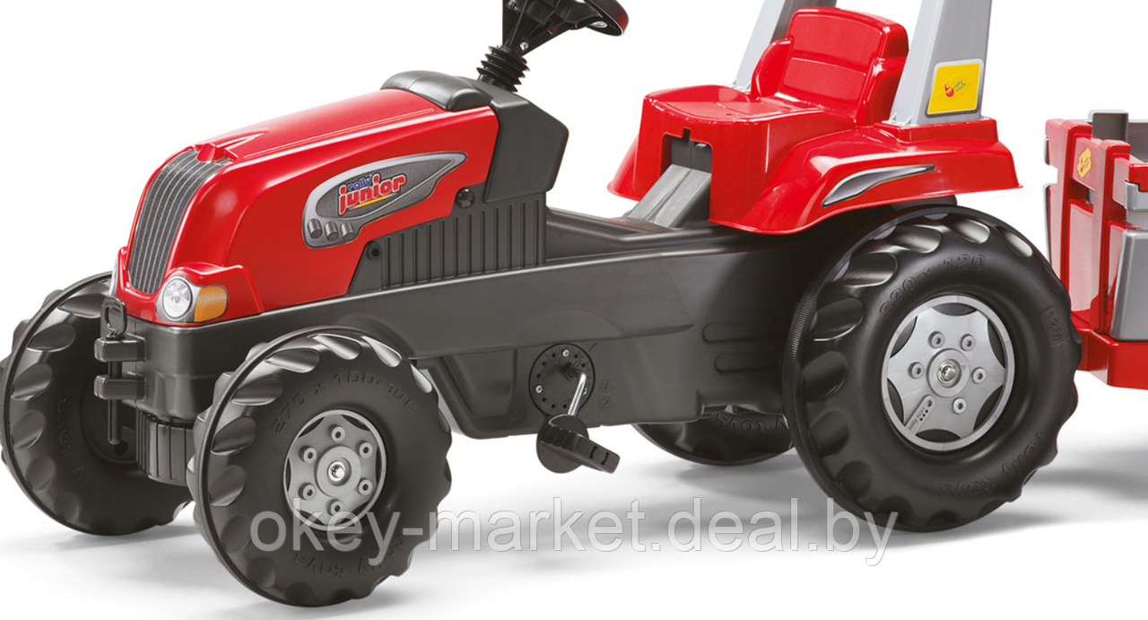 Детский педальный трактор с прицепом Junior Rolly Toys 800261 - фото 9 - id-p65605436
