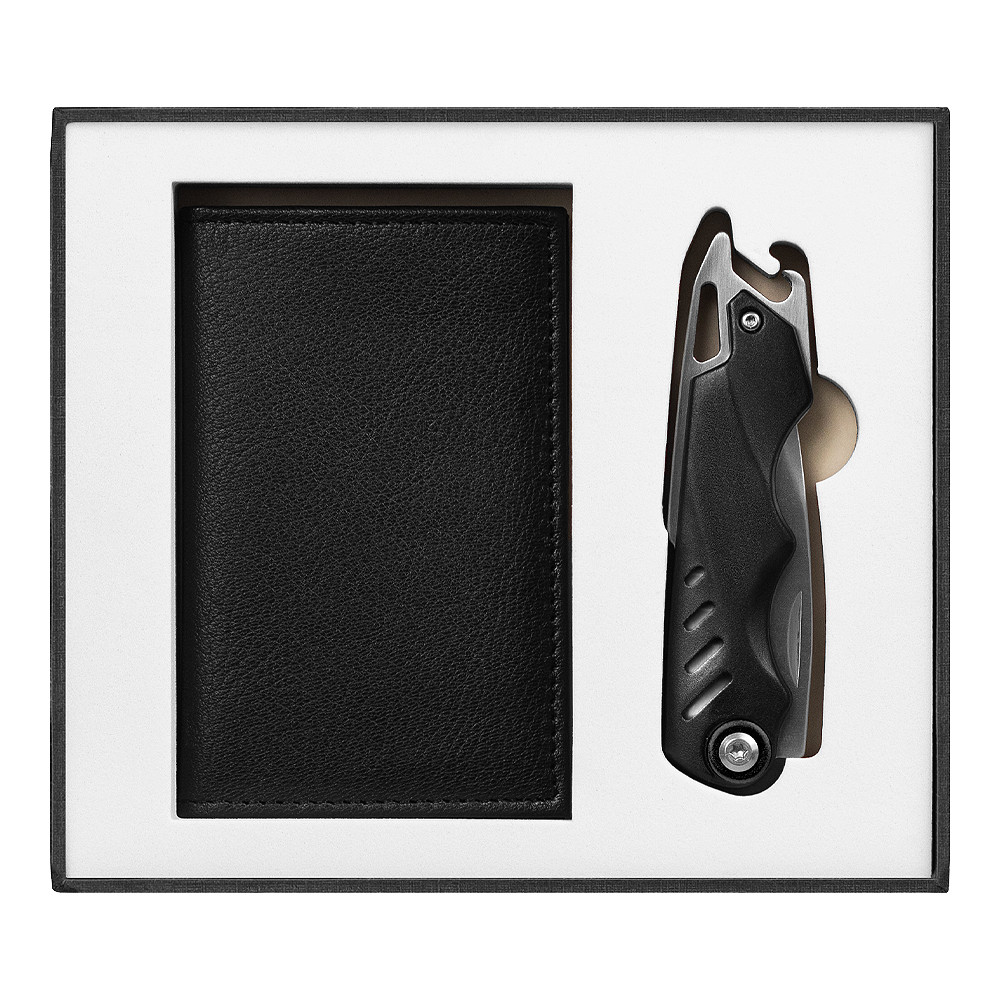 Оптом Набор подарочный Solution Superior Duo (футляр для карт Leather Land, нож Tools Impression) - фото 1 - id-p216104405