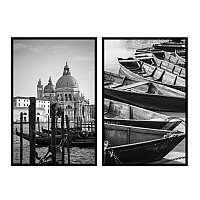 Набор из двух постеров 60х90 Архитектура (Венецианские лодки) (2)