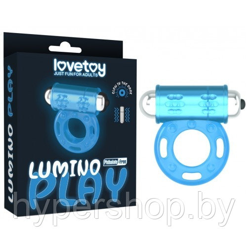 Эрекционное виброкольцо светящееся в темноте Lumino Play Vibrating Penis Ring