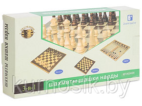 Игра настольная AUSINI Шахматы, шашки, нарды, W2408