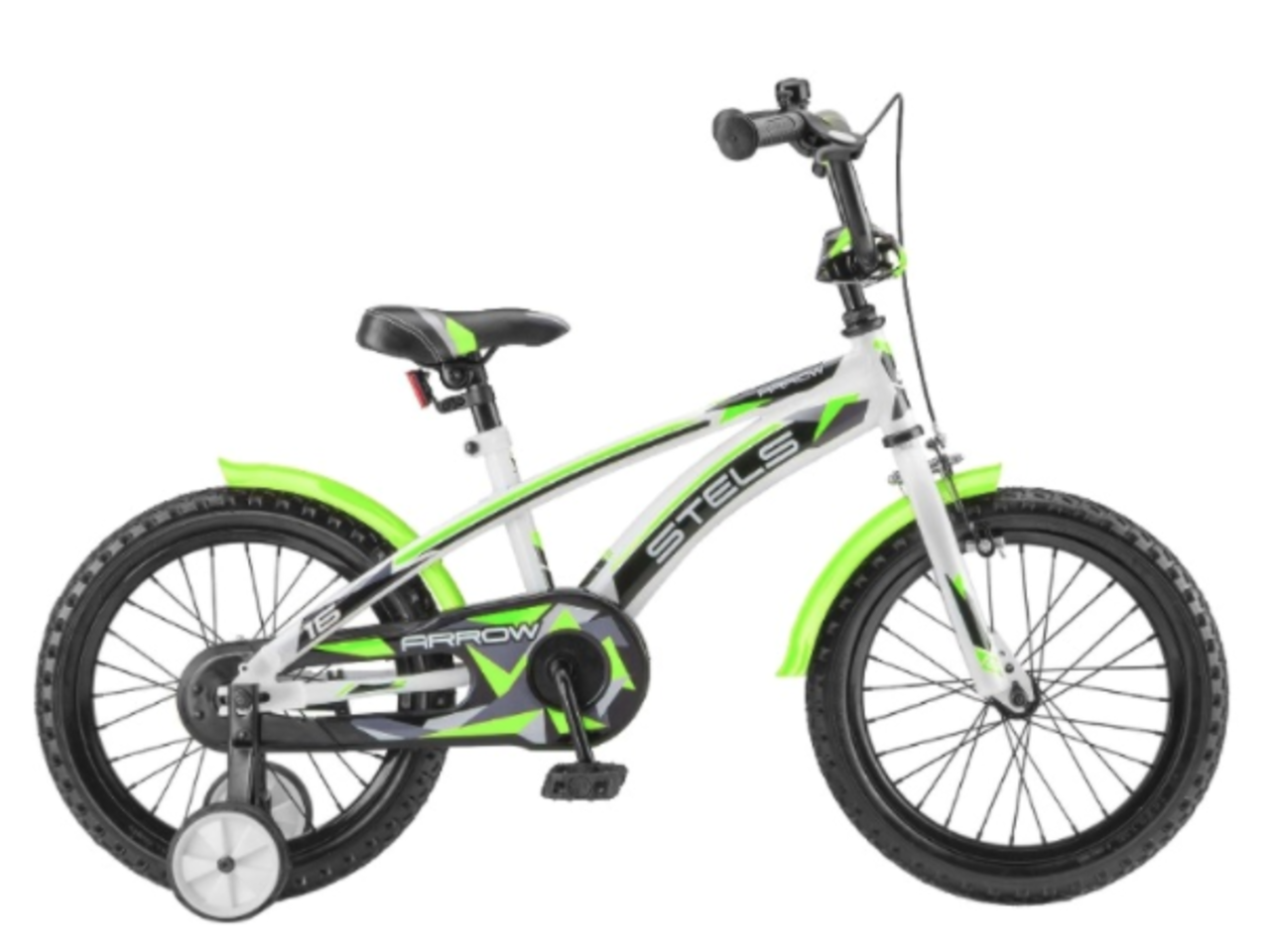 Велосипед детский Stels Arrow 16" V020 белый/зеленый - фото 1 - id-p72947982