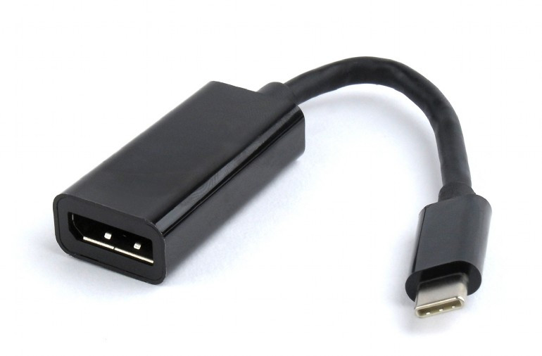 Переходник конвертер Cablexpert USB A-CM-DPF-01, USB Type-C -> DisplayPort, 15см, пакет