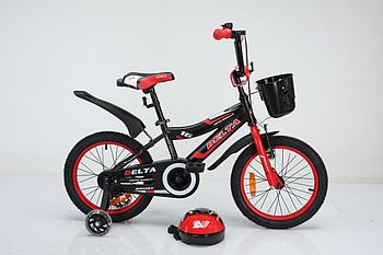 Велосипед детский Delta Sport 18" черный/красный
