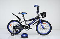 Велосипед детский Delta Sport-20" черный/синий