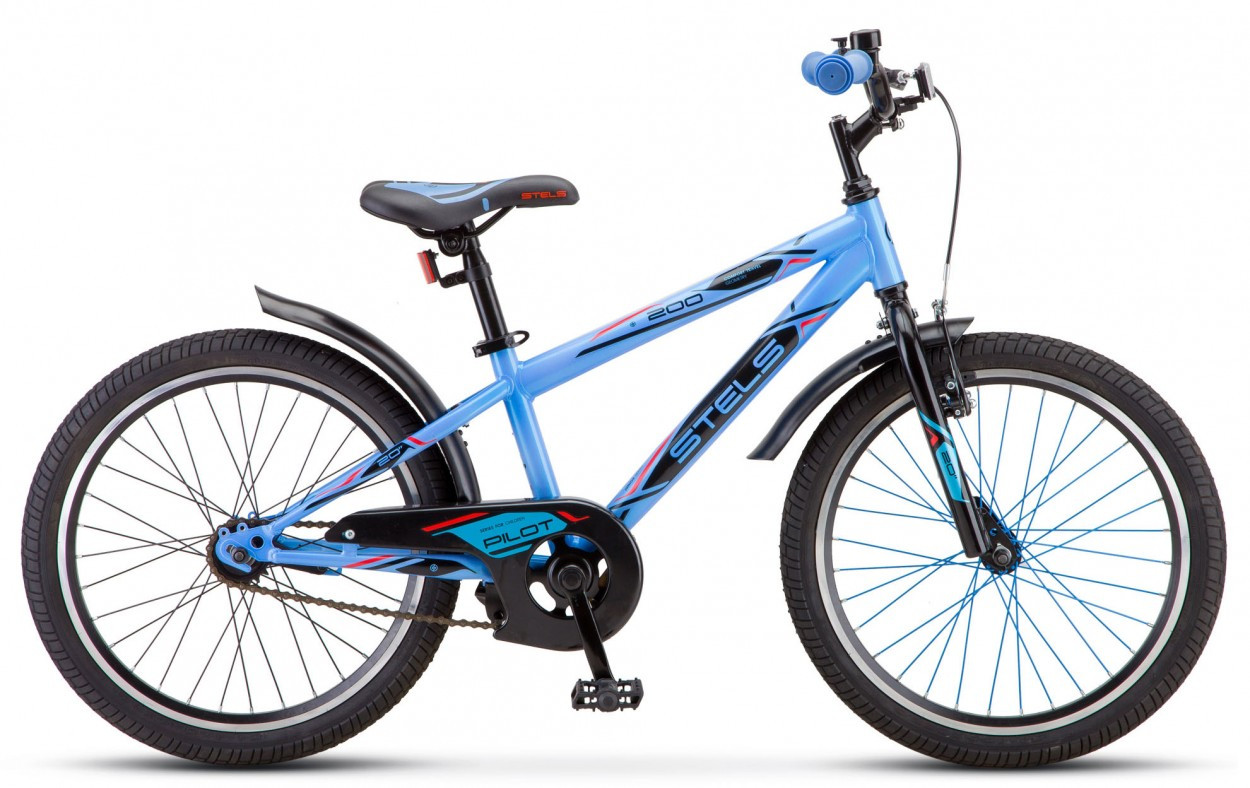 Велосипед детский Stels Pilot 200 Gent 20" Z010 голубой - фото 1 - id-p156813905