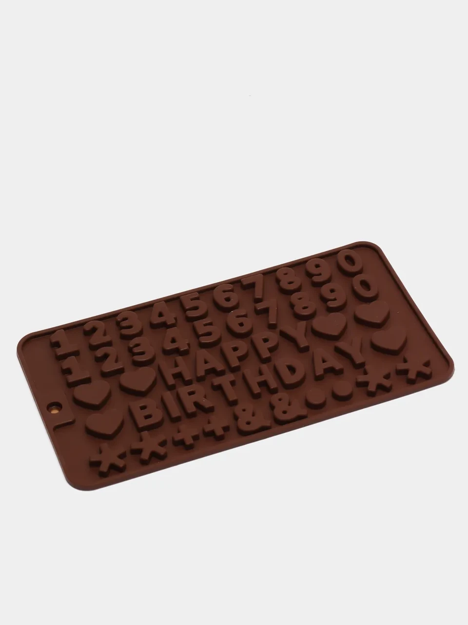 Форма силиконовая "Цифры + Happy birthday"