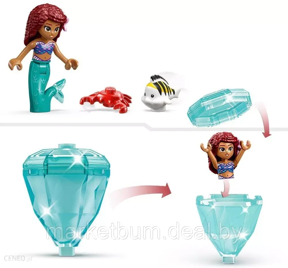 Конструктор LEGO Disney 43229, «Сундук с сокровищами Ариэль» - фото 5 - id-p216144841