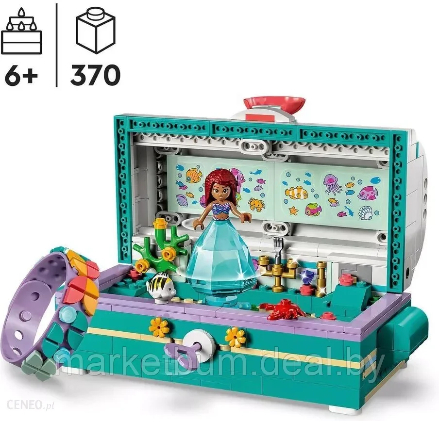 Конструктор LEGO Disney 43229, «Сундук с сокровищами Ариэль» - фото 3 - id-p216144841
