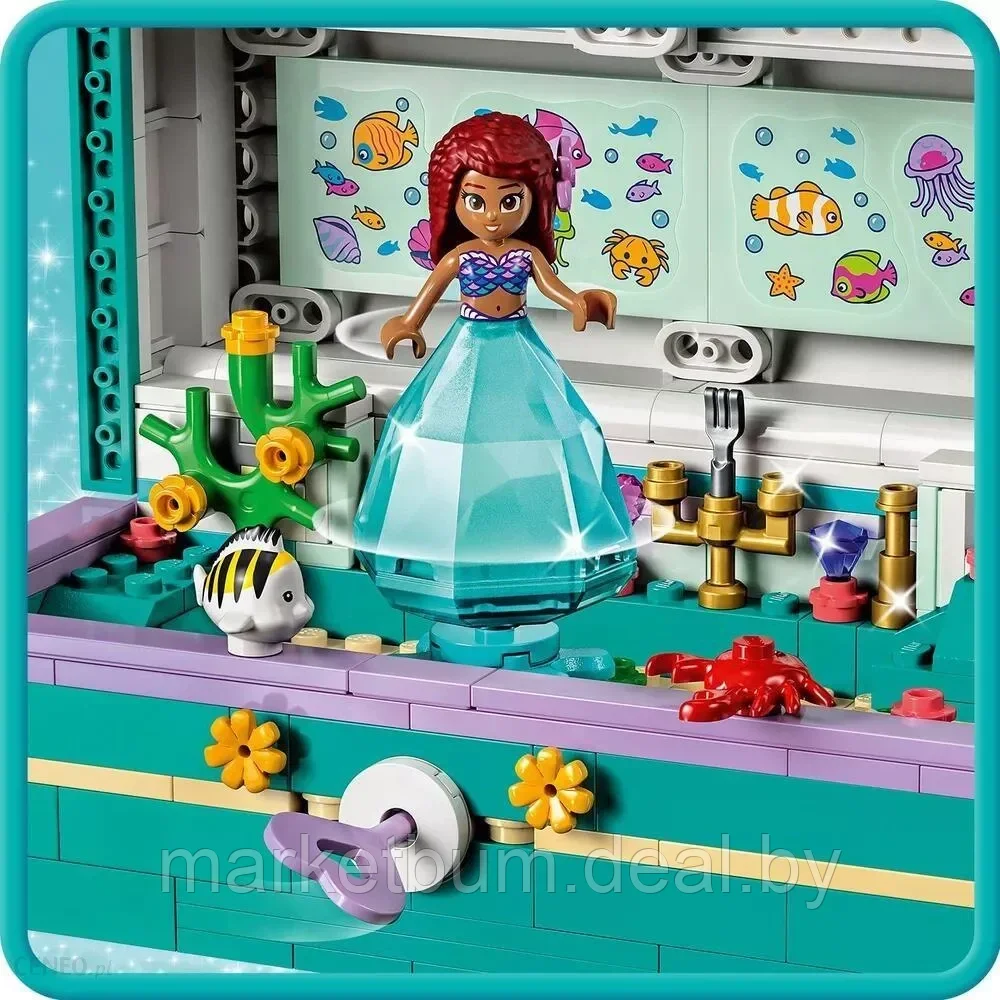 Конструктор LEGO Disney 43229, «Сундук с сокровищами Ариэль» - фото 4 - id-p216144841