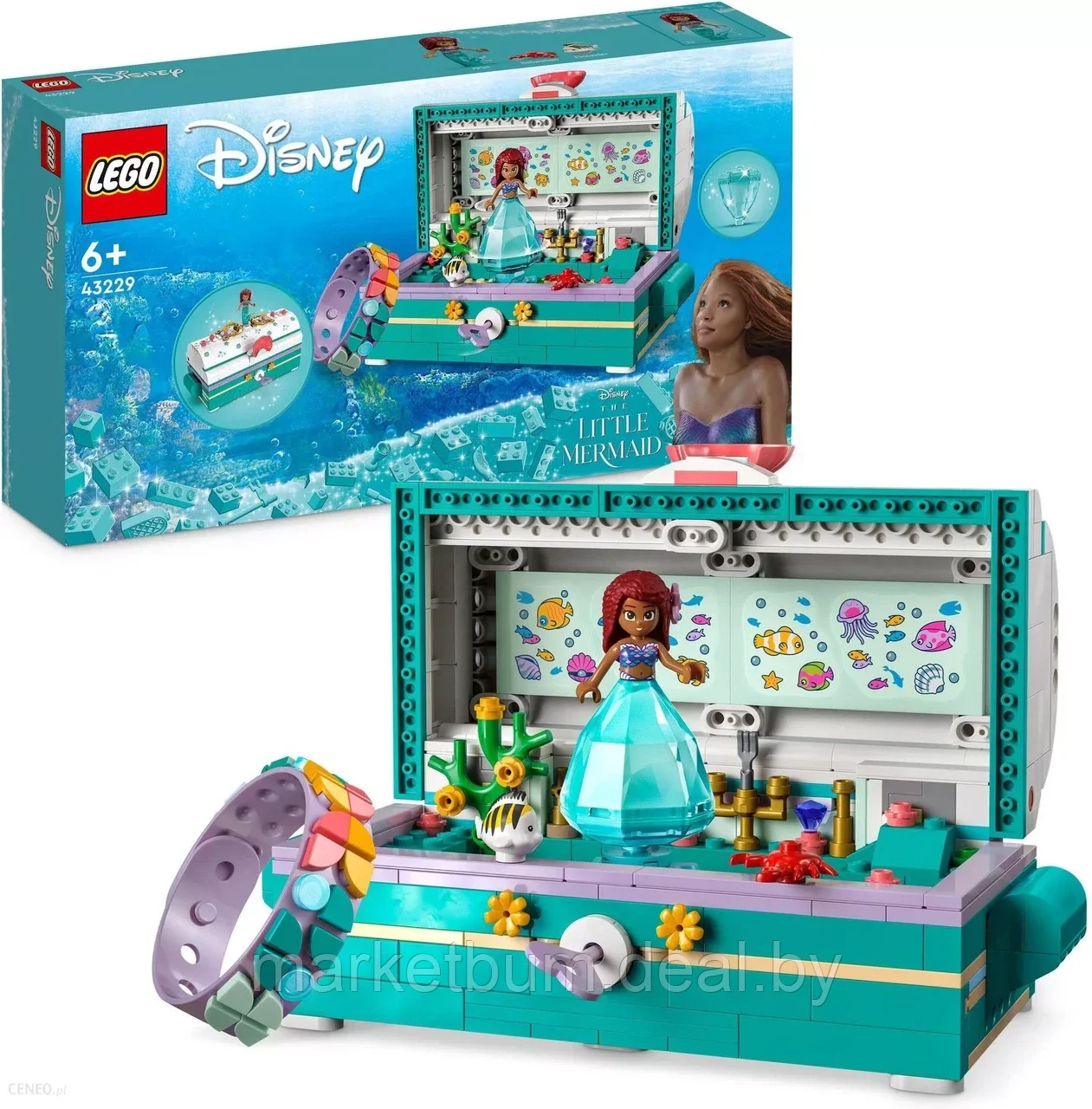 Конструктор LEGO Disney 43229, «Сундук с сокровищами Ариэль» - фото 1 - id-p216144841
