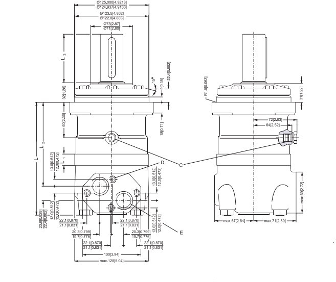 Гидромотор M+S Hydraulics MT 160 - фото 3 - id-p216145137