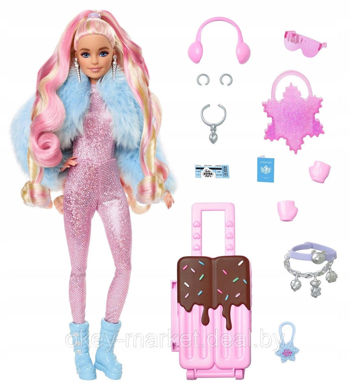 Кукла Barbie Экстра Fly Snow HPB16 - фото 2 - id-p216145165