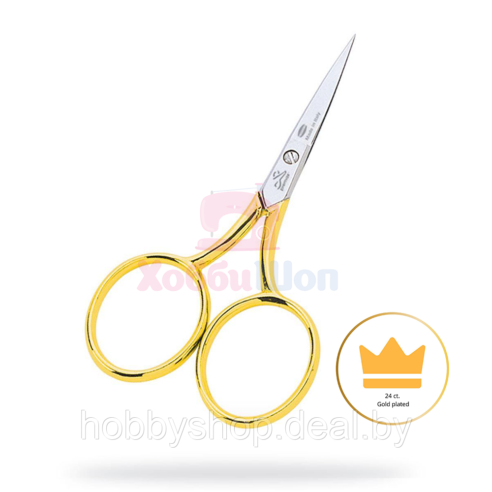 Ножницы вышивальные с золотыми ручками ORO Premax 9 см V11130312D - фото 1 - id-p209804145