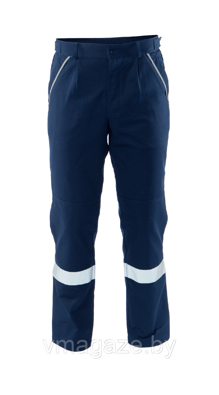 Костюм рабочий Балтика с брюками 100% х/б (цвет темно-синий) - фото 2 - id-p216151257