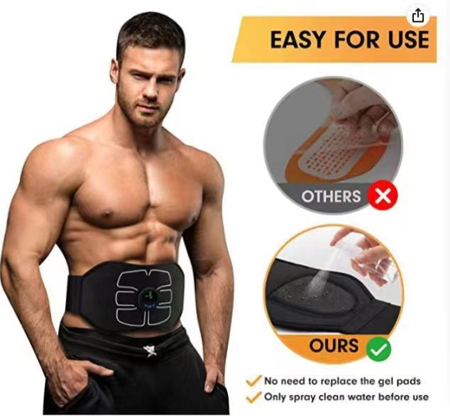 Массажер электрический миостимулятор живота EMS Abdominal Toning Belt - фото 9 - id-p216151290