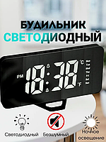 Настольные часы будильник электронные LED digital clock (USB, будильник, календарь, датчик температуры)