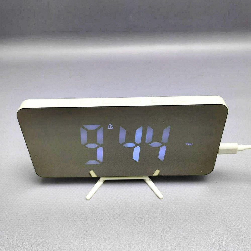 Настольные часы будильник электронные LED digital clock (USB, будильник, календарь, датчик температуры) - фото 7 - id-p216151312