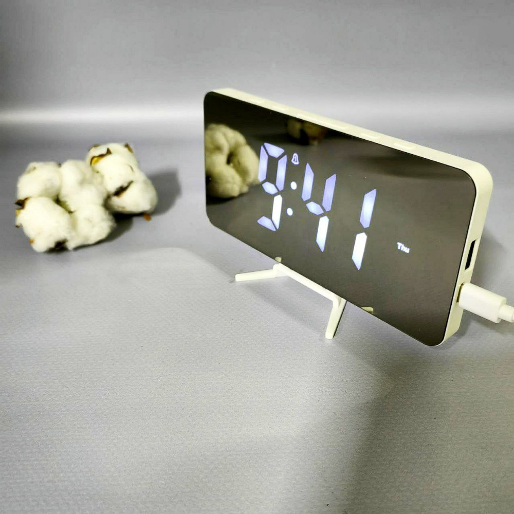 Настольные часы будильник электронные LED digital clock (USB, будильник, календарь, датчик температуры) - фото 9 - id-p216151312