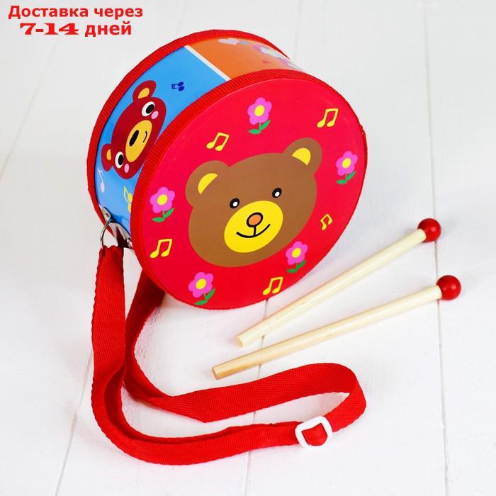 Музыкальная игрушка "Барабан", с рисунком, цвета микс, бумажная мембрана - фото 8 - id-p215603798