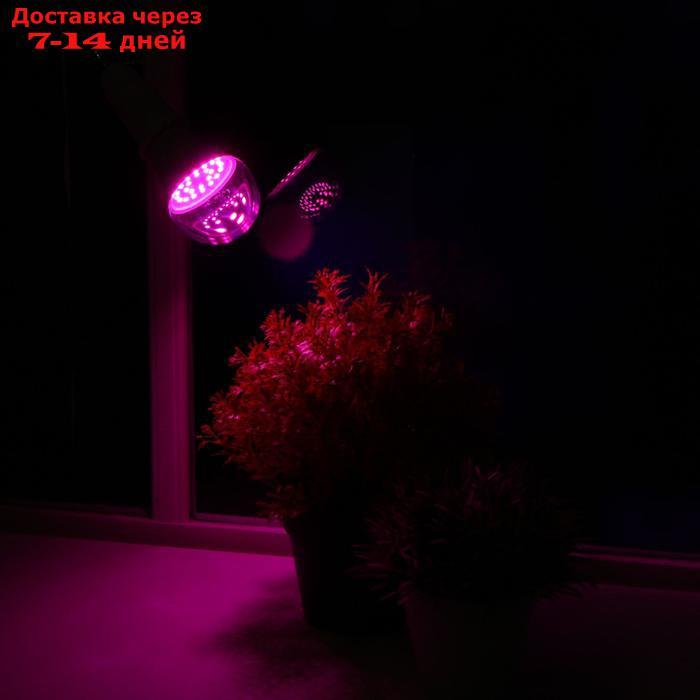Лампа светодиодная для растений Uniel, Е27, А60, 9 Вт, 110 мм, прозрачная - фото 1 - id-p215604741