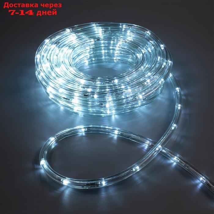 LED шнур 10 мм, круглый, 10 м, чейзинг, 2W-LED/м-24-220V, с контр. 8р, БЕЛЫЙ - фото 1 - id-p215604747