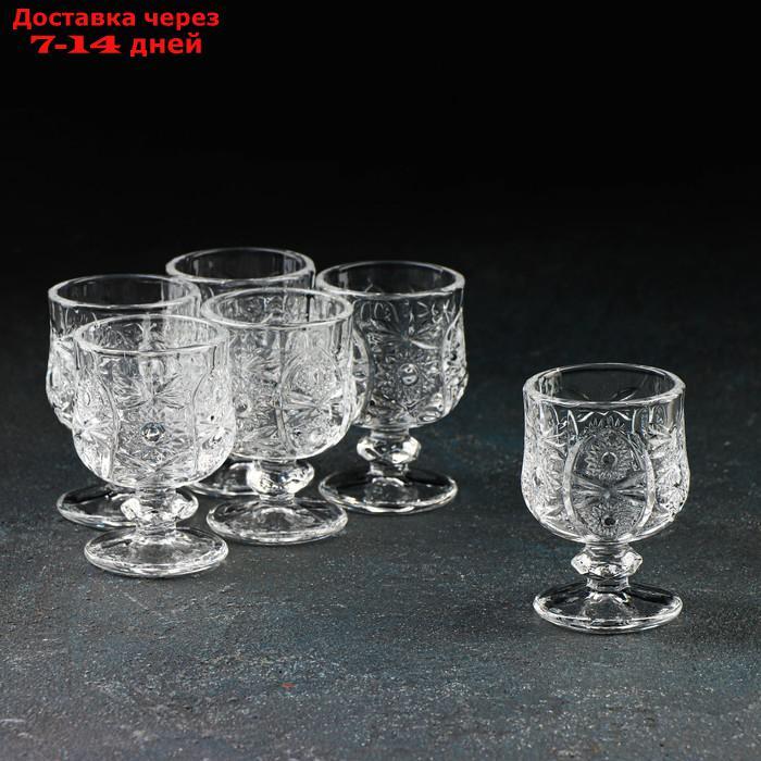 Набор бокалов для коньяка "Застолье", 50 мл, 6 шт, 15×11×7 см - фото 1 - id-p215604790