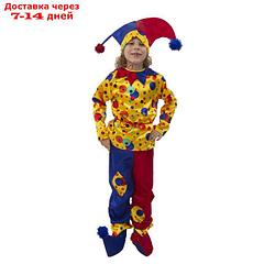 Карнавальный костюм "Петрушка", текстиль, р. 36, рост 146 см