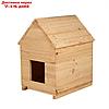Будка для собаки, 75 × 60 × 90 см, деревянная, с крышей, фото 6