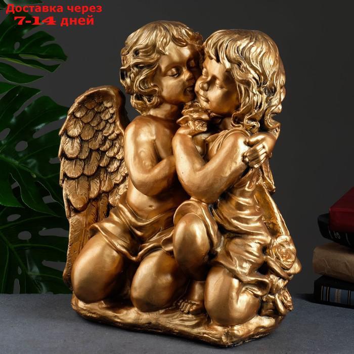 Фигура "Ангел и Фея сидя" большой бронза 23х36х40см - фото 1 - id-p215604201