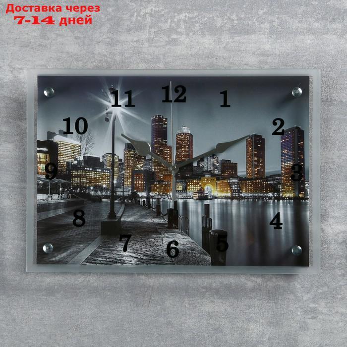Часы настенные, серия: Город, "Набережная", 25х35 см, микс - фото 1 - id-p215604216