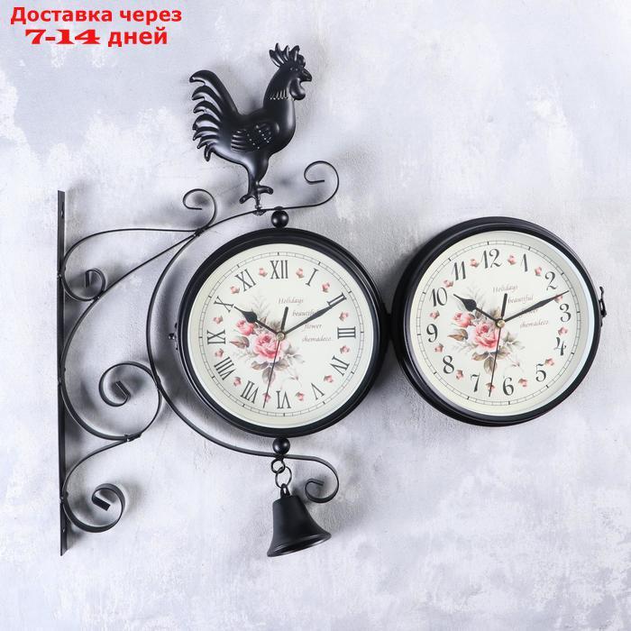 Часы настенные двойные, серия: Садовые, "Флюгер", 32х48 см - фото 5 - id-p215604258