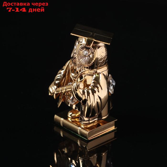 Сувенир "Сова магистр", 4×4×7,5 см, с кристаллами Сваровски - фото 2 - id-p215604321