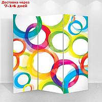 Ширма "Цветные круги", 160 × 150 см