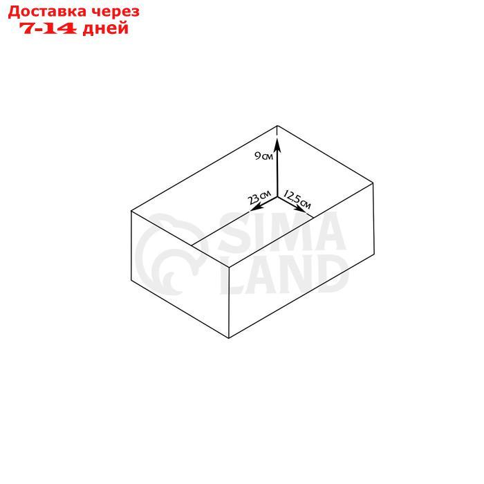 Кашпо деревянное 24×14×30 см "Оконная клумба", с ручкой, синий Дарим Красиво - фото 3 - id-p215604349